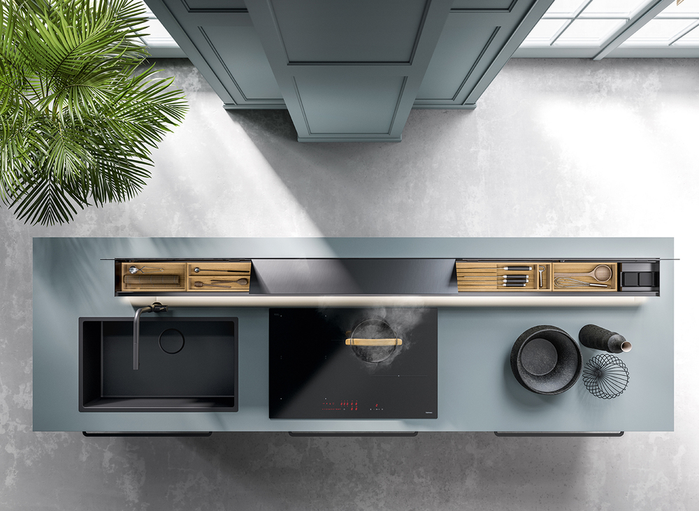 Фото товара: Falmec система хранения MONOLITH 90 VETRO NERO