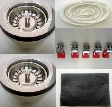 Franke Стоп-вентиль 2х3.5", перелив + комплект для монтажа