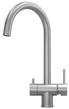 GRANULA 7104 смеситель, нержавеющая сталь, сталь матовая