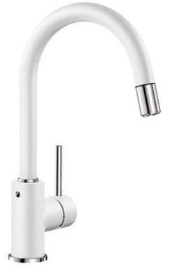 Blanco Mida-S, смеситель, гранит, белый