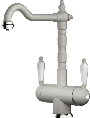 Omoikiri Amagasaki-EV, смеситель, гранит, эверест