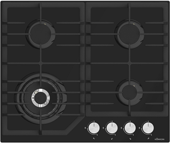 Фото товара: Konigin Blaze 604 BKGW газовая поверхность