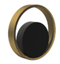 Paulmark ручка для смесителя URBAN, антрацит-брашированное золото Paulmark ручка для смесителя URBAN, антрацит-брашированное золото