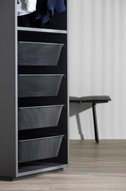 Pelly корзина сетчатая Bac Mesh Roller, 536x494x160 мм, антрацит