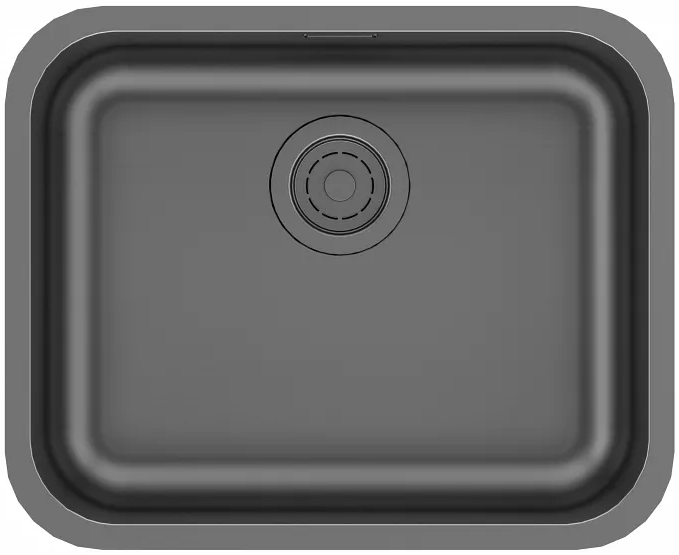 Фото товара: Paulmark VELLO 53 UNI, мойка, нержавеющая сталь, вороненая сталь