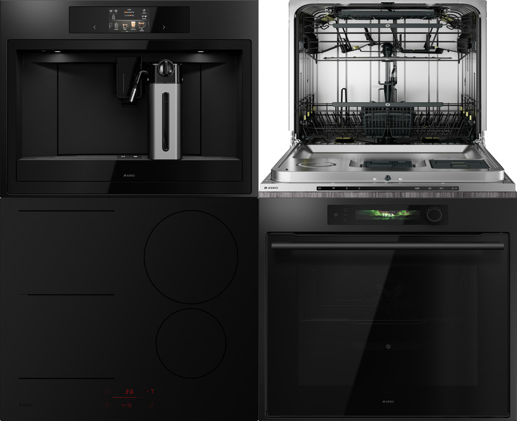 Фото товара: ASKO HI2642FMG1 + OT66GSH + OM64GSH + CMB64GS + DFI747U/1 + RBC276SND1