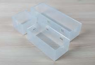 Фото товара: Ninka Banio Набор N1 короба из полупрозрачного тонированного пластика, белый