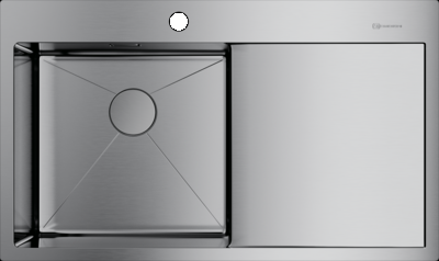 Omoikiri Akisame 86-IN-L, мойка, нержавеющая сталь, чаша слева