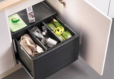 Blanco Botton Pro 60 Automatic, мусорная система, 3 контейнера Blanco Botton Pro 60 Automatic, мусорная система, 3 контейнера