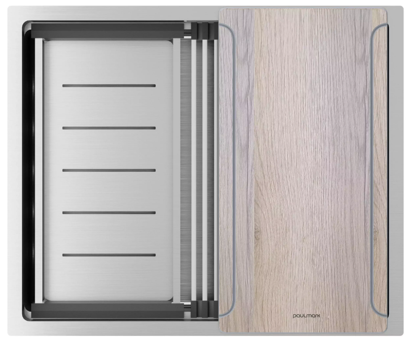 Фото товара: Paulmark NEXT-MULTI SINK 54-L UNI, мойка, нержавеющая сталь брашированная