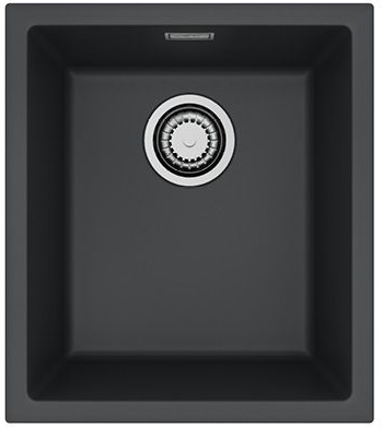 ALVEUS OMNI 10 GRANITAL DEEP BLACK-G90, мойка, гранит, темно-черный (в комплекте с сифоном 1145083)