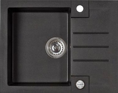 ALVEUS ROCK 30 GRANITAL CARBON-G91, мойка, гранит, черный (с сифоном 1105296)