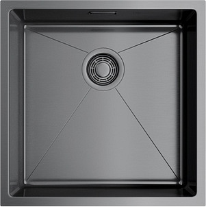 Omoikiri Taki 44-U/IF-GM, мойка, нержавеющая сталь/вороненая сталь Omoikiri Taki 44-U/IF-GM, мойка, нержавеющая сталь/вороненая сталь