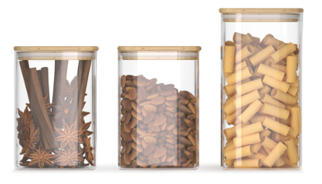 Фото товара: Omoikiri Набор банок для сыпучих продуктов