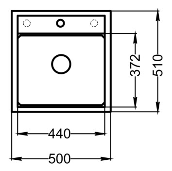 Детальное фото товара: GRANULA 5002i мойка, гранит, черный