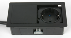 ASA VersaHit Mono, 1 эл. розетка, матовый черный