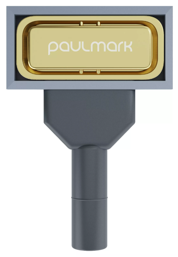 Фото товара: Paulmark PM24-LG, перелив овальный с логотипом, светлое золото