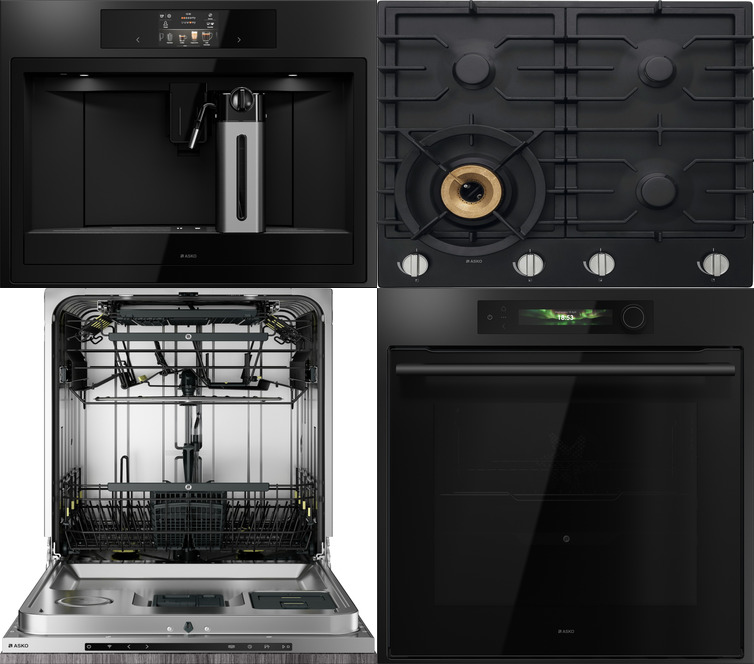 Фото товара: ASKO HG1666AB + OT66GSH + OM64GSH + CMB64GS + DFI747U/1 + RBC276SND1