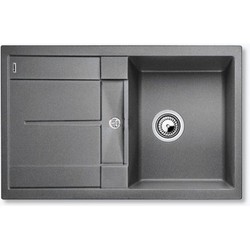Фото товара: Blanco Metra 45S-F, мойка, гранит, темная скала с клапаном-автоматом