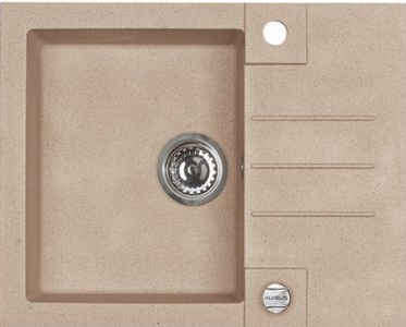 ALVEUS ROCK 30 GRANITAL BEIGE-G55, мойка, гранит, бежевый (с сифоном 1105296)