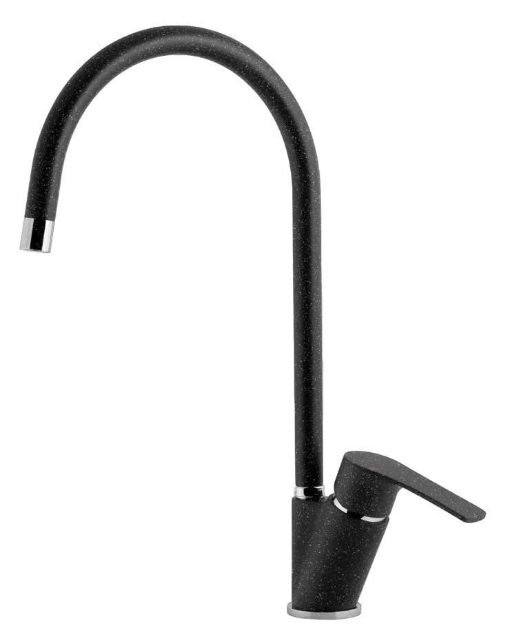 Фото товара: GranFest 5023, смеситель, мрамор, черный