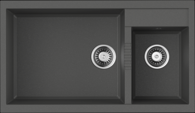 Omoikiri Tedori 86-2-LB-PL, мойка, гранит, платина