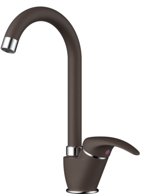 Omoikiri Umi-DC, смеситель, гранит, темный шоколад