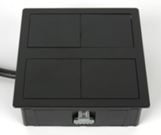 ASA VersaHit, 2 эл. розетки, матовый черный ASA VersaHit, 2 эл. розетки, матовый черный