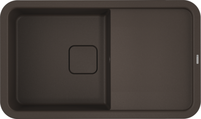 Omoikiri Tasogare 86-DC, мойка, гранит, темный шоколад