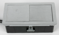 ASA VersaHit Mono, 1 эл. розетка, нержавеющая сталь