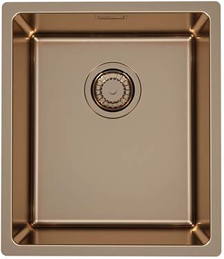 ALVEUS KOMBINO 20 MONARCH COPPER SAT-90, мойка, нерж. сталь, медь (в компл. с выпуском без сиф.)