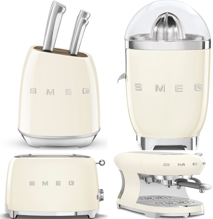 Фото товара: Smeg KLF03CREU + TSF01CREU + ECF02CREU + BLF03CREU + HBF03CREU + HMF01CREU + CJF11CREU + KBSF02CR