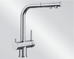 Фото товара: Blanco Fontas-S II PVD Steelt, смеситель, нержавеющая сталь