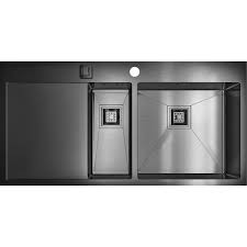 Omoikiri Akisame 100-2-GM-R, мойка, нержавеющая сталь/вороненая сталь, чаша справа