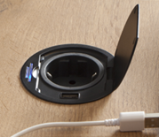 SFL RINGU-SCH-B блок встраиваемый 1 эл. розетка, матовый черный SFL RINGU-SCH-B блок встраиваемый 1 эл. розетка, матовый черный