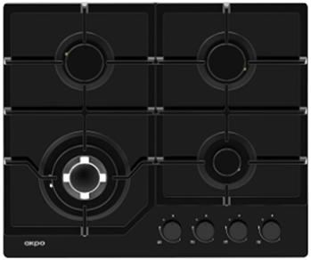 Фото товара: AKPO PGA 604 FGC-T BL газовая поверхность