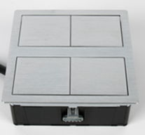 ASA VersaHit, 1 эл. розетка, 2 USB зарядки, нержавеющая сталь Фото товара: ASA VersaHit, 1 эл. розетка, 2 USB зарядки, нержавеющая сталь