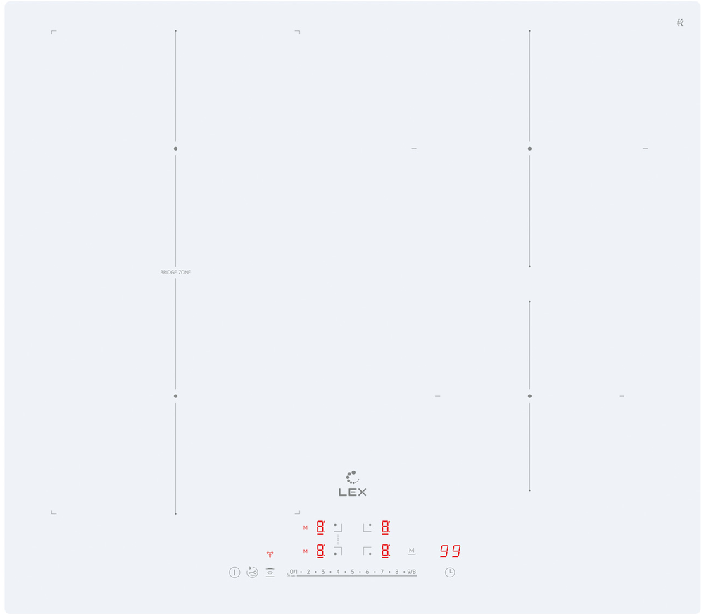 Фото товара: LEX EVI 641A I WH индукционная поверхность