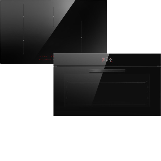 Фото товара: ELICA RATIO 804 PLUS BL + VIRTUS MULTI 90 TFT BL