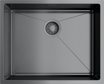 Omoikiri Taki 54-U/IF-GM, мойка, нержавеющая сталь/вороненая сталь Omoikiri Taki 54-U/IF-GM, мойка, нержавеющая сталь/вороненая сталь