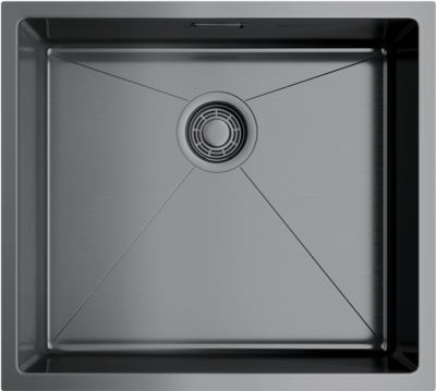 Omoikiri Taki 49-U/IF-GM, мойка, нержавеющая сталь/вороненая сталь  Omoikiri Taki 49-U/IF-GM, мойка, нержавеющая сталь/вороненая сталь