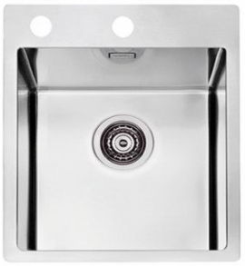 ALVEUS PURE 10 new KMB-90, мойка, нержавеющая сталь (в комплекте с сифоном 1148858)