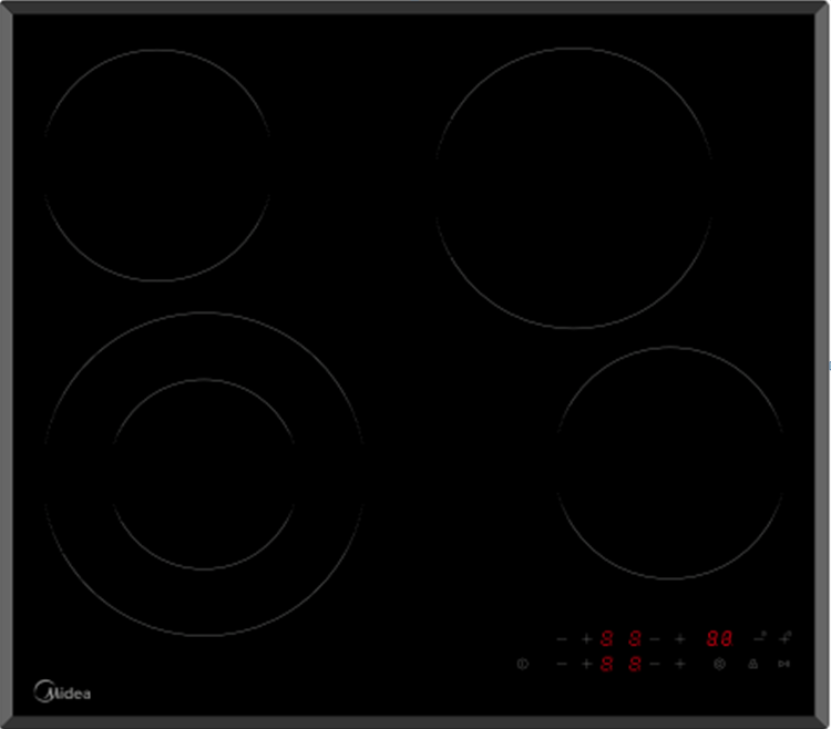 Фото товара: Midea MCH64407F стеклокерамическая поверхность