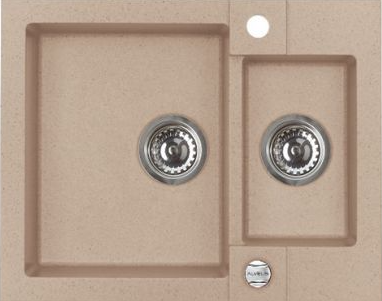 ALVEUS ROCK 80 GRANITAL BEIGE-G55, мойка, гранит, бежевый (с сифоном 1105299)