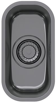 ALVEUS VARIANT MONARCH 110 ANTHRACITE, мойка, нерж. сталь, антрацит (в компл. с выпуском без сифона)