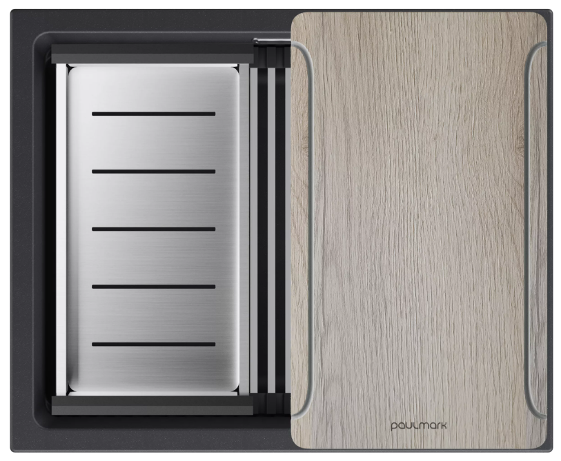 Фото товара: Paulmark LUMI-MULTI SINK 55, мойка, гранит, черный