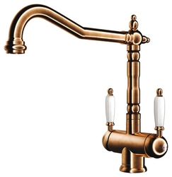 Детальное фото товара: Omoikiri Amagasaki-AB, смеситель, античная латунь