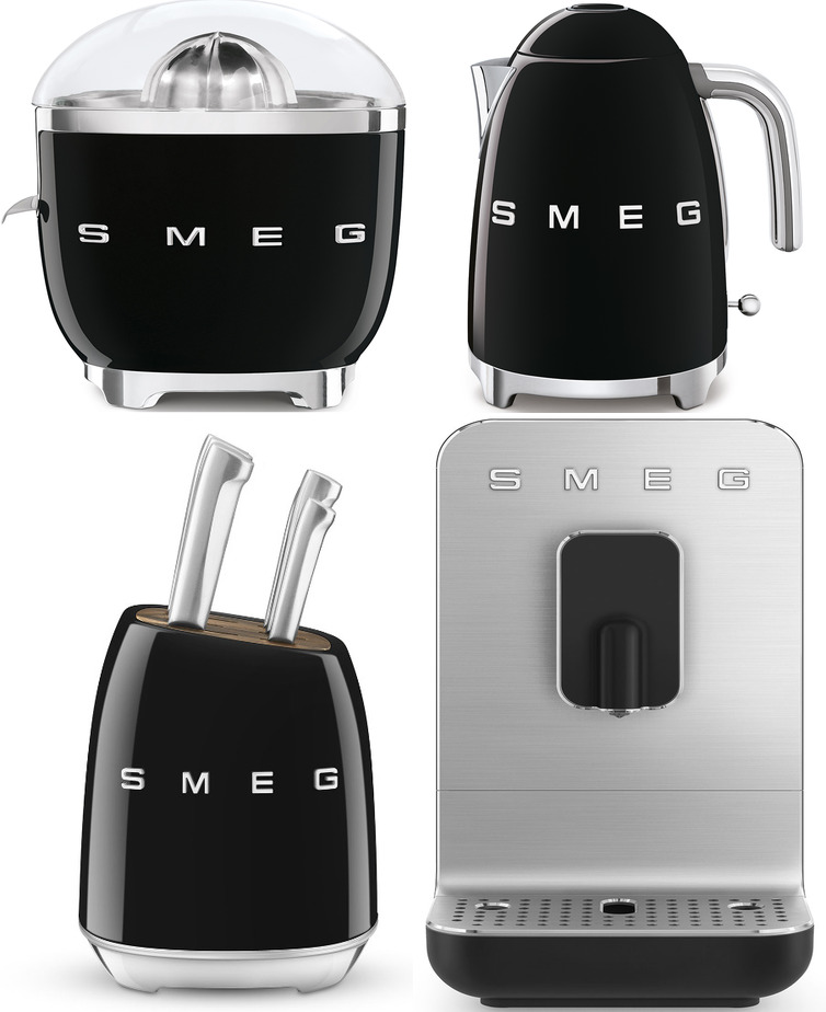 Фото товара: Smeg KLF03BLEU + TSF01BLEU + BCC11BLMEU + BLF03BLEU + HBF03BLEU + HMF01BLEU + CJF11BLEU + KBSF02BL