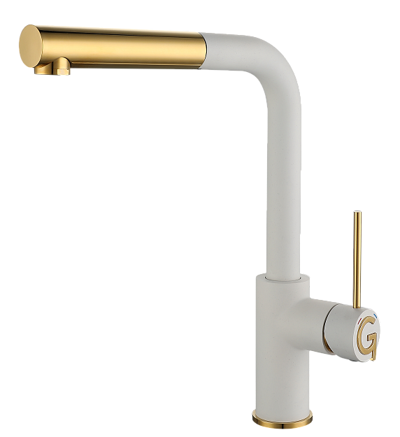 Фото товара: Rivelato ALBANO 1573503 brina/oro, смеситель, гранит, иней/золото