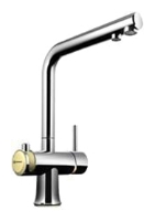 Omoikiri Hotaru-CH-BE, смеситель, хром/бежевые вставки на ручках